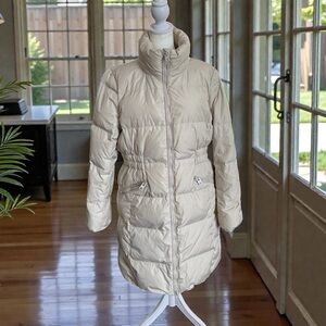 Coach Women's Beige Puffer Jacket